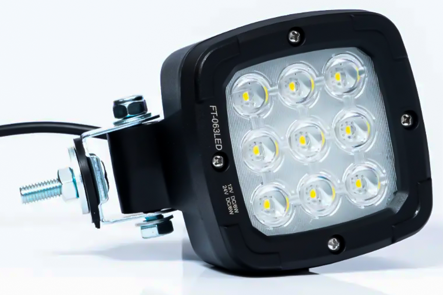 Univerzální LED pracovní lampa 1800 Lm, 9 LED, na kloubové rukojeti