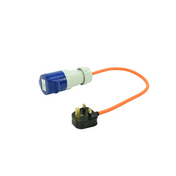 Adaptér s britskou zástrčkou a zásuvkou CEE 16A ProPlus 373522 s kabelem 40 cm
