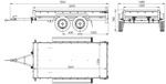 Dvounápravový přívěs 264x125 UNITRAILER GARDEN 264/2 KIPP