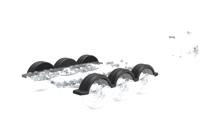 Sada dvou blatníků pro lodní přívěs 13-14" DOMAR D20422, podběhy 950/240mm