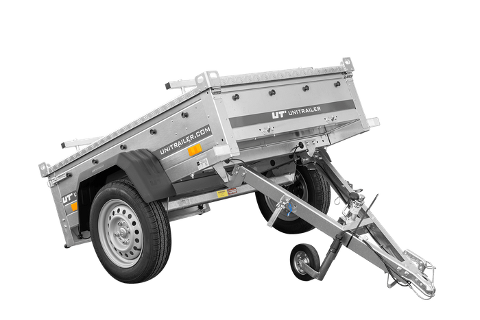 Jednonápravový přívěs 150x106 UNITRAILER GARDEN 150 KIPP s hliníkovou plachtou