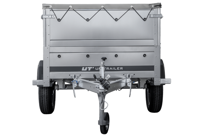 Přívěs za auto 200x106 UNITRAILER GARDEN 200 KIPP s bočnicemi BIS a šedou plachtou