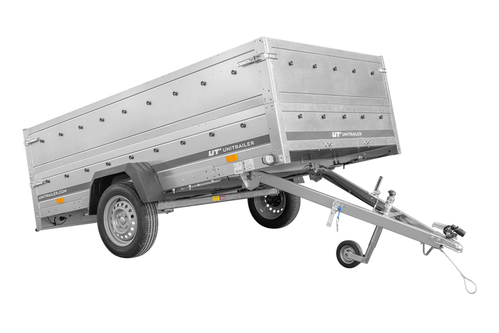 Přívěs za auto 264x150 UNITRAILER GARDEN 265 KIPP s bočnicemi BIS