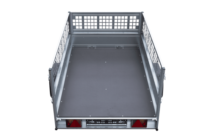 Jednonápravový přívěs 200x125 UNITRAILER GARDEN 201 KIPP s pletivovými bočnicemi