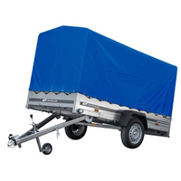 Přívěs pro auto 264x125 UNITRAILER GARDEN 264 KIPP s rámem H-1100 a modrým krytem