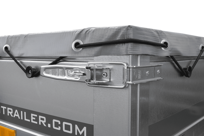 Dvounápravový přívěs 264x125 UNITRAILER GARDEN 264/2 KIPP s rámem H-0 a šedou plachtou