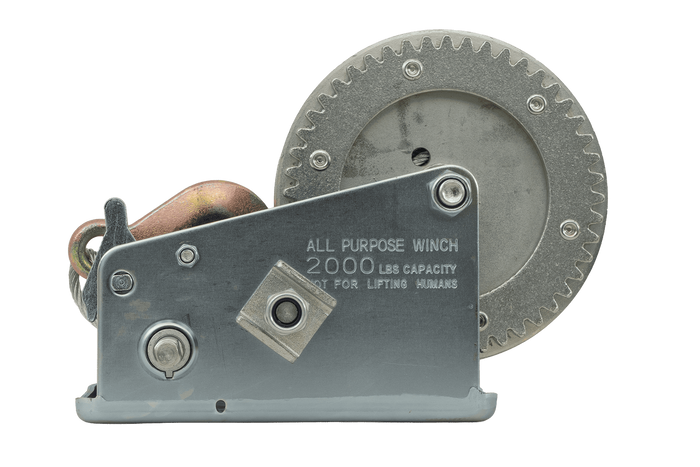 Ruční naviják KNOTT 6X0017.008 pro přívěs 900 kg s ocelovým lanem