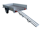 Skládací hliníková rampa UNITRAILER ALR002 pro přívěs 221 cm 340 kg s popruhem