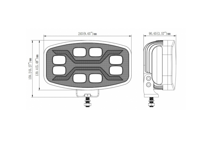 LED pracovní reflektor KAMAR X-SPIDER L3436 72xLED 1600lm