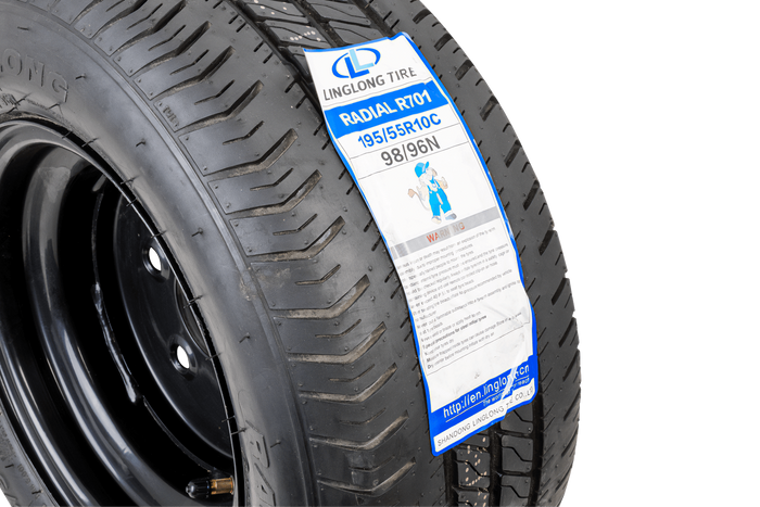 OUTLET Vyztužené kolo pro přívěs LINGLONG TYRE 195/55 R10C 98/96N UNITRAILER RÁFEK černý 6Jx10" 5x112 ET:-4