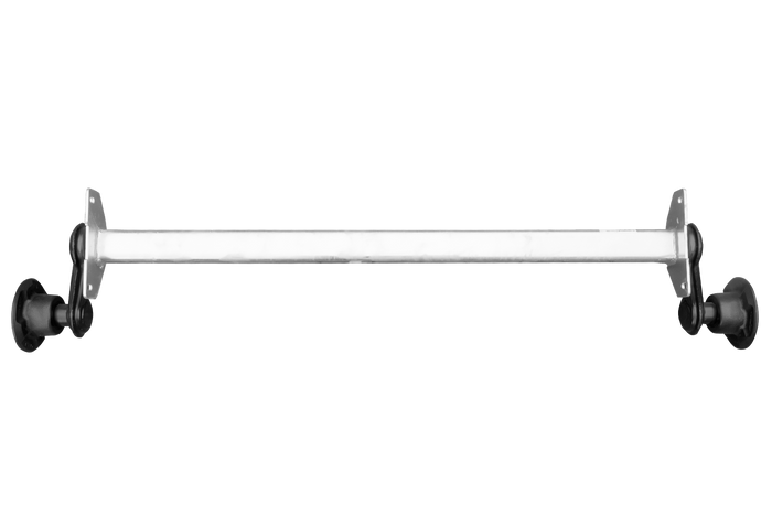 Nebrzděná náprava KNOTT VG7-L pro lodní přívěs 750 kg 1094 mm 1406 mm 4x100