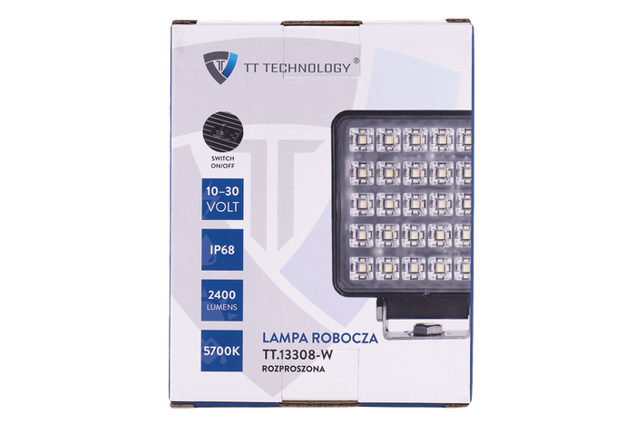 LED pracovní reflektorová svítilna TT TECHNOLOGY TT.13308-W 30xLED 2400lm s vypínačem