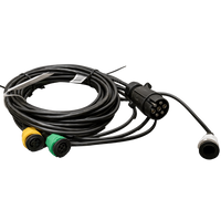 OUTLET MANTES elektroinstalační kabeláž pro přívěs 4,7 m 7pinová bajonetová zástrčka 2x 5pinová + 2x 2pinová