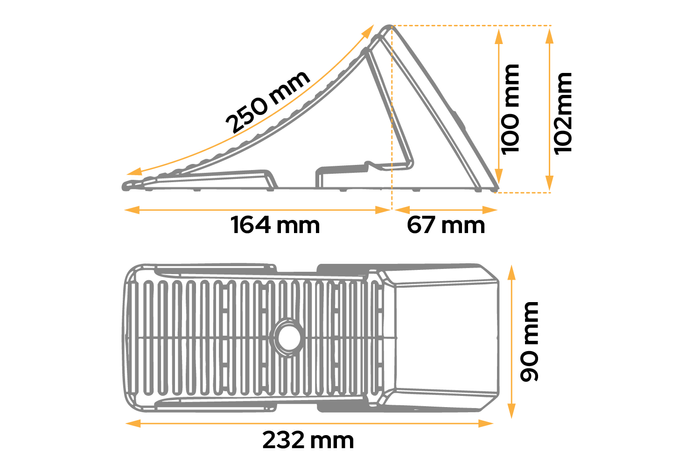 Zakládací klín kola AL-KO H: 102 mm UK10
