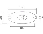 ASPÖCK FLATPOINT II LED obrysová lampa, bílá, univerzální