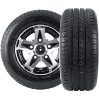 Sada dvou vyztužených kol pro přívěs LINGLONG TYRE 195/55 R10C 98/96N ALU UNITRAILER RIM 6Jx10&quot; 5x112 ET:-4