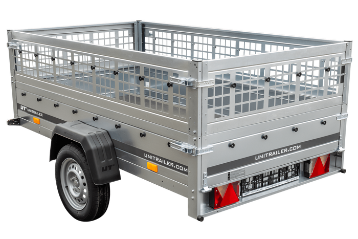 Lehký přívěs 230x125 UNITRAILER GARDEN 230 KIPP s pletivovými bočnicemi