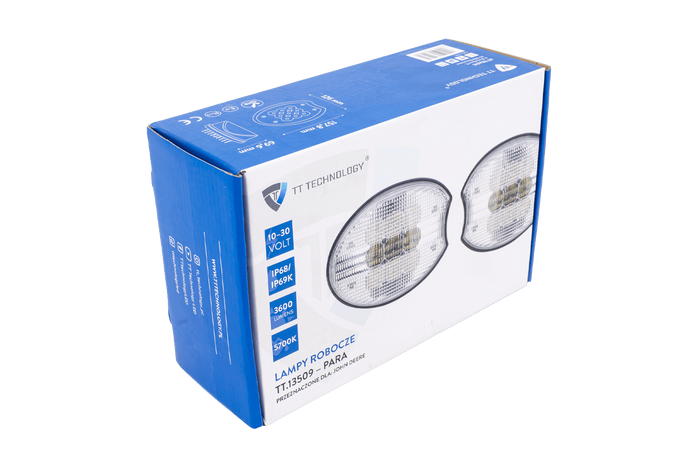 Kompletní sada LED pracovních reflektorů TT Technology TT.13509 9xLED 3600lm pro John Deere
