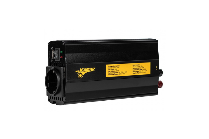 Měnič napětí 24V/230V (600/1200W) KAMAR E1925