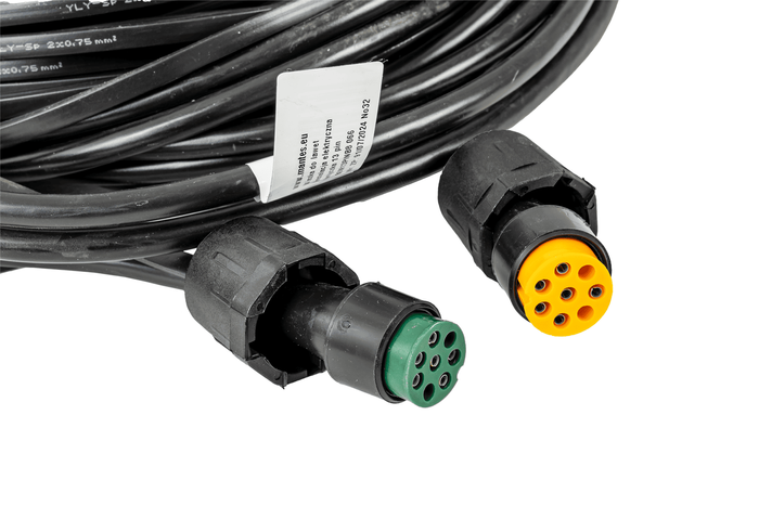 MANTES elektroinstalace svazek přívěsu 8m 13 KOLÍKOVÁ ZÁSTRČKA BAYONET 2x 8 KOLÍKŮ