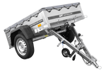 Jednonápravový přívěs 150x106 UNITRAILER GARDEN 150 KIPP s rámem H-0 a šedou plachtou