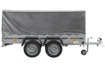 Přívěs Garden Trailer 264/2 KIPP s rámem H-800 a šedou plachtou