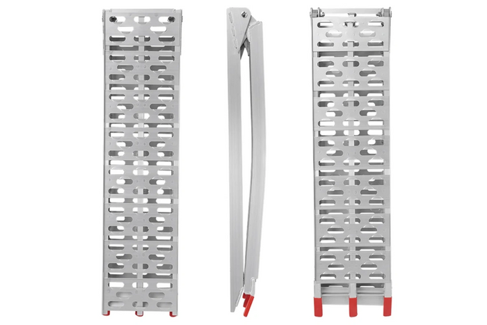 ProPlus 390096 skládací hliníkové rampy pro přívěsy 220 cm 680 kg sada 2 ks