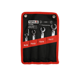 Očkové klíče YATO YT-0143 s polootevřeným uzávěrem 8-17 mm, 4 ks.