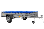 Přívěs Garden Trailer 265 KIPP s rámem H-0 a modrou plachtou