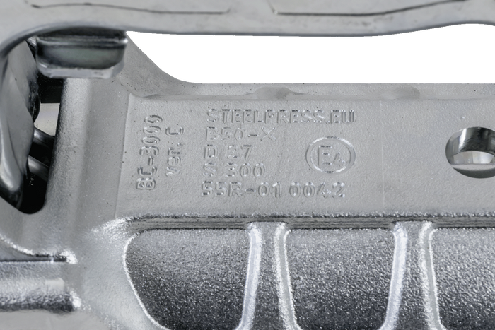 Kulové tažné zařízení STEELPRESS BC-3000C-00-00+Z2 pro přívěs 3000 kg s trubkovou ojí 35-50 mm, litinové