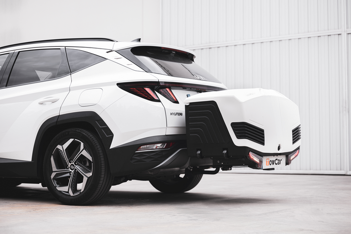 Tažné zařízení Alpha classic grey - box na zavazadla montovaný na tažné zařízení