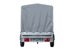 Přívěs pro auto 264x125 UNITRAILER GARDEN 264 KIPP s rámem H-1100 a šedou plachtou