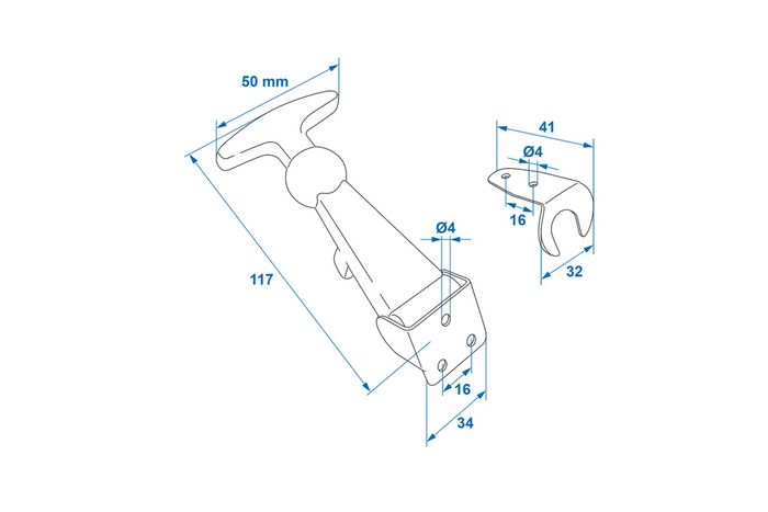 Gumový háček s háčkem ProPlus 342121 délka 12 cm
