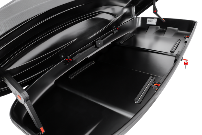 Střešní box Inter Pack Stella 480 černý kevlar (flexi fit G2)