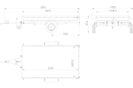 Jednonápravový přívěs 264x150 UNITRAILER GARDEN 265 KIPP s rámem H-800 a modrým krytem