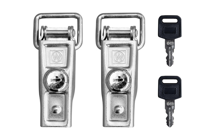 Sada dvou bočních háků přívěsu WINTERHOFF BVS 60-1 pro uzamčení boku přívěsu klíčem