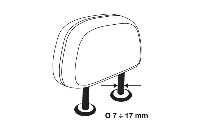 Dělicí stěna do zavazadlového prostoru LAMP GRG-9 Kompaktní zábrana pro psy/zavazadla 85-140 cm