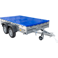 Přívěs pro auto 264x150 UNITRAILER GARDEN 265/2 KIPP s rámem H-0 a modrým krytem