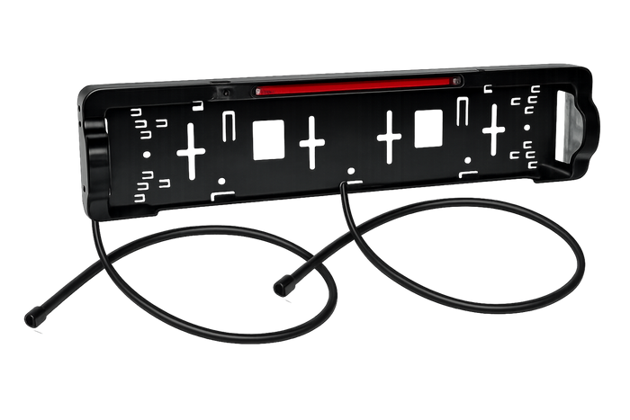 Rám na registrační značku s LED osvětlením a brzdovým světlem ASPÖCK 12V, kabel 0,8 m a 1 m