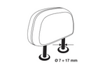 Dělicí stěna do zavazadlového prostoru LAMP GRG-9 Kompaktní zábrana pro psy/zavazadla 85-140 cm