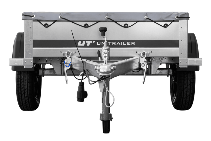 Jednonápravový přívěs 150x106 UNITRAILER GARDEN 150 KIPP s rámem H-0 a šedou plachtou