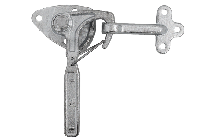 Pravé boční tažné zařízení s upevňovacím prvkem WINTERHOFF WV 20-R + WVG 20-A, kompletní uzavření strany přívěsu