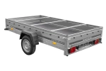 Jednonápravový přívěs na pružinách 264x150 UNITRAILER GARDEN 265/R KIPP s rámem H-0 a šedým krytem