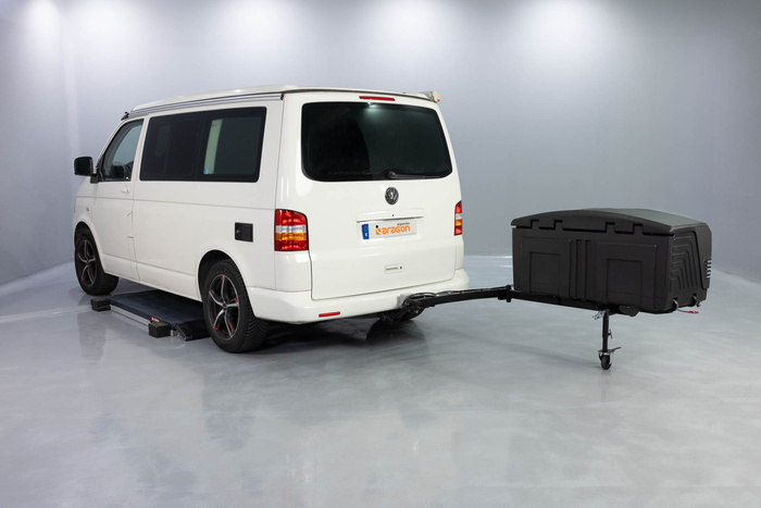 Tažné zařízení Towbox V3 Camper black - box na zavazadla montovaný na tažné zařízení