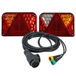 Zadní světla DOBPLAST DPT35 LED + kabelový svazek MANTES 4,1 m 13pinový
