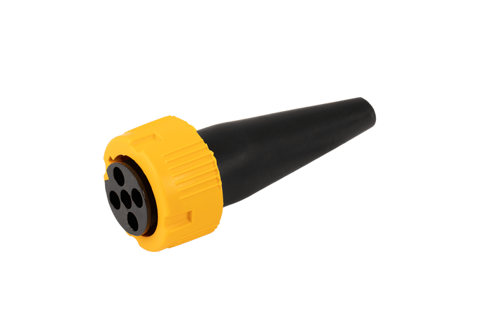 MANTES konektor pro zadní svítilny přívěsu bajonetový 5-PIN, žlutý, levý