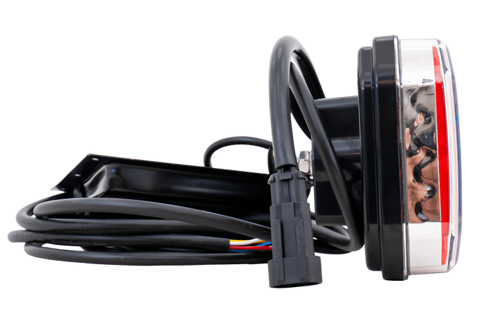 Zadní LED světlo WAŚ W150DD, univerzální, 6 funkcí 