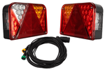 Zadní světla DOBPLAST DPT35 LED + kabelový svazek MANTES 7m 7pinový