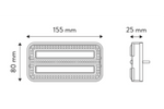 TT Technology Zadní světlo TT.12028 LED, 3 funkce, UNIVERZÁLNÍ