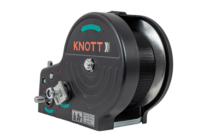 Ruční naviják pro přívěs KNOTT 6X0017.311 900 kg s pásem